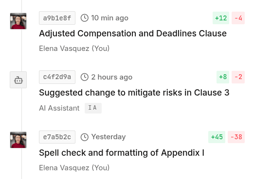 Complete traceability of every decision